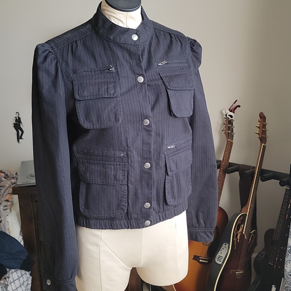 Black bomber jacket - Picture 2 of 5